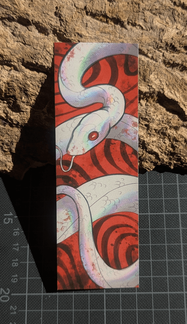 Double-Sided Bookmark Red/Blue